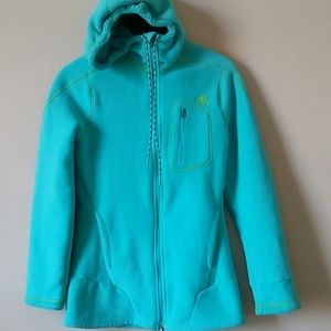 Adidas Women's Sm fleece jacket hood sherpa lined